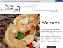 Tablet Screenshot of lospepesmexicangrill.com